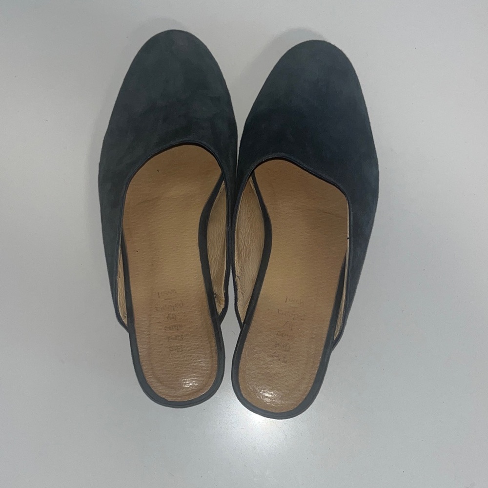 Paloma Wool Navy Suede Mules